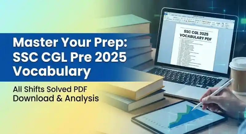 SSC CGL Pre 2025 All shifts vocabulary PDF Download
